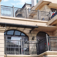 别墅铝合金护栏定制建材家装设施铝艺栅栏庭院小区用焊接铝艺护栏